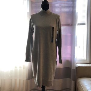 Turtle neck sweater dress